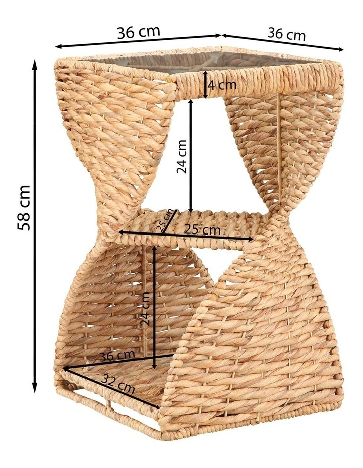 Savannah Side Table Spiral Base Woven image 7