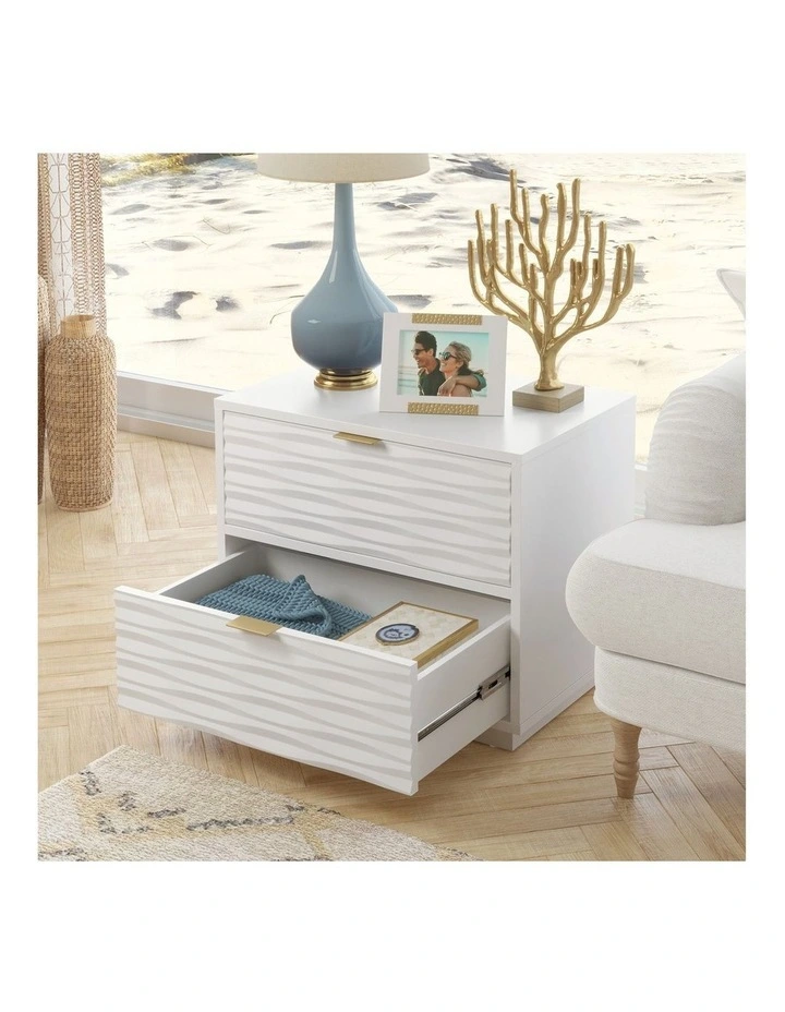 Sauder Morgan Main Side Unit Bedside Drawer Unit 2 Drawers White image 2