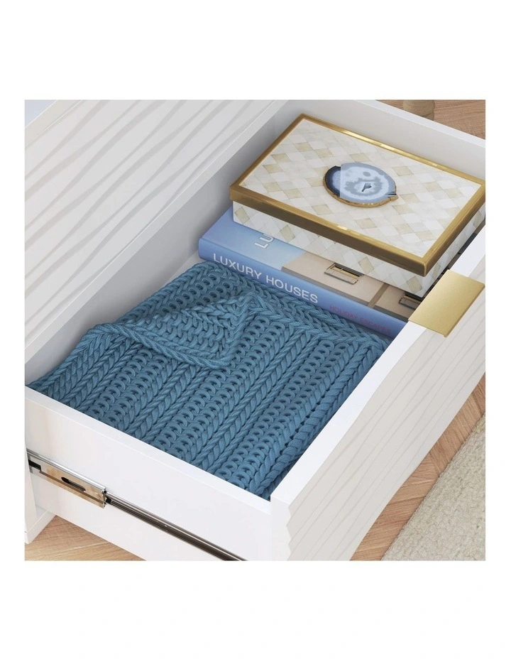 Sauder Morgan Main Side Unit Bedside Drawer Unit 2 Drawers White image 5
