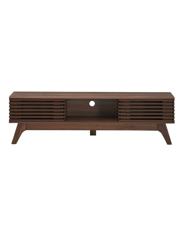 Clancy Entertainment Unit Modern TV Cabinet TV Stand 150cm 2 Doors Walnut image 4