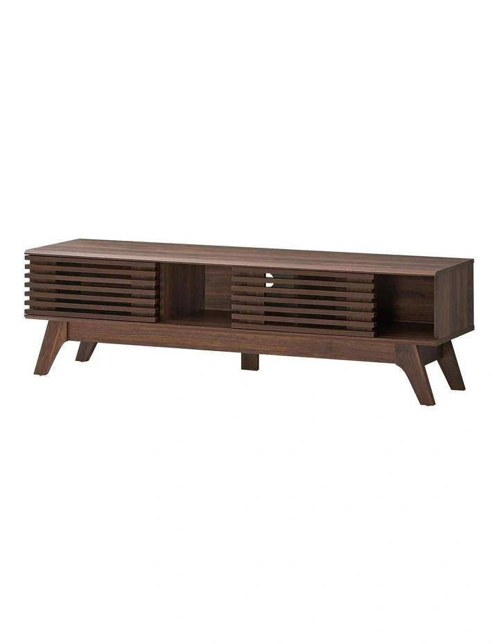 Clancy Entertainment Unit Modern TV Cabinet TV Stand 150cm 2 Doors Walnut image 5
