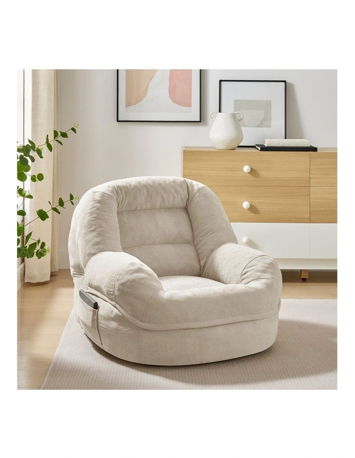 Mira Compressed Chair Lounge Seat Beige image 2