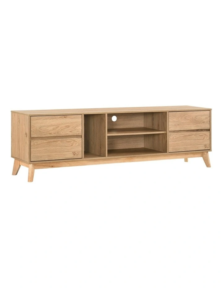 Ariah TV Entertainment Unit 180W 4 Drawers Oak image 1
