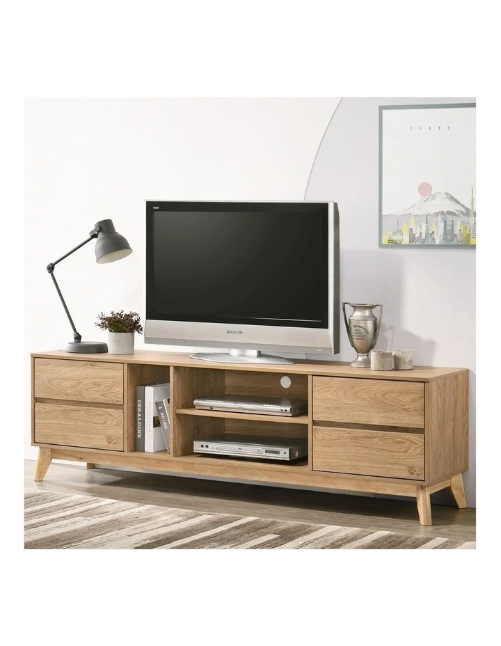 Ariah TV Entertainment Unit 180W 4 Drawers Oak image 3