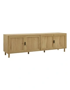 Quincy Lowline TV Entertainment Unit 4 Doors Oak
