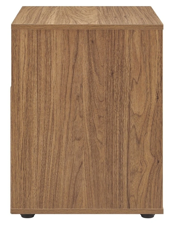 Lanie Bedside Unit Side Table 1 Door Walnut image 4