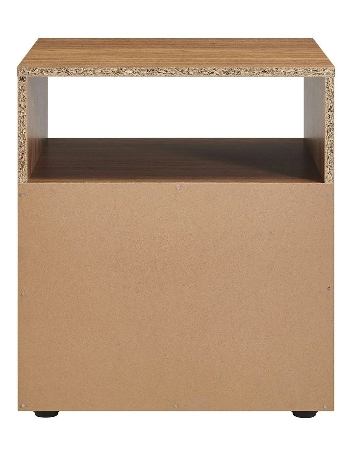 Lanie Bedside Unit Side Table 1 Door Walnut image 5