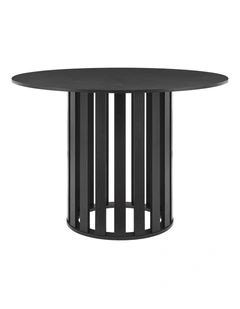 Celia Dining Table Round 110cm Black