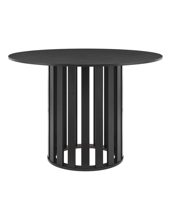 Celia Dining Table Round 110cm Black image 1