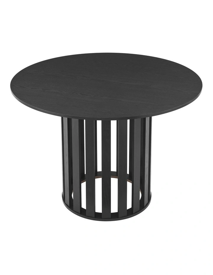 Celia Dining Table Round 110cm Black image 3