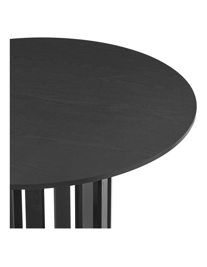 Celia Dining Table Round 110cm Black image 4