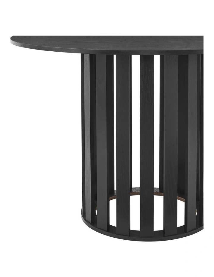 Celia Dining Table Round 110cm Black image 5
