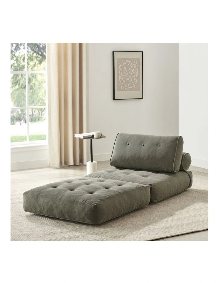 Helga Compressed Fold Out Sofa Bed Single Putty image 2