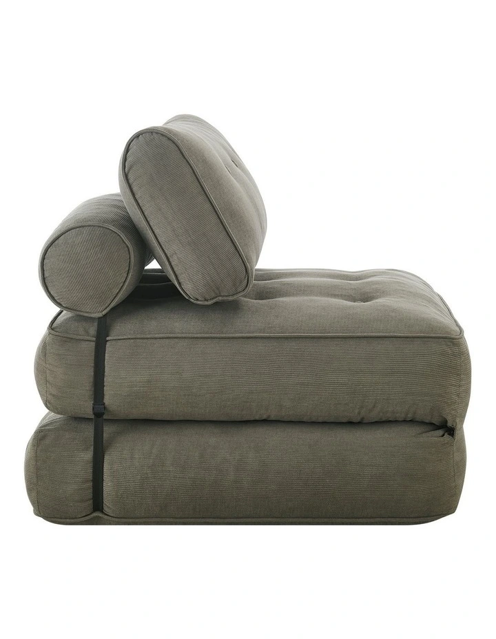Helga Compressed Fold Out Sofa Bed Single Putty image 3