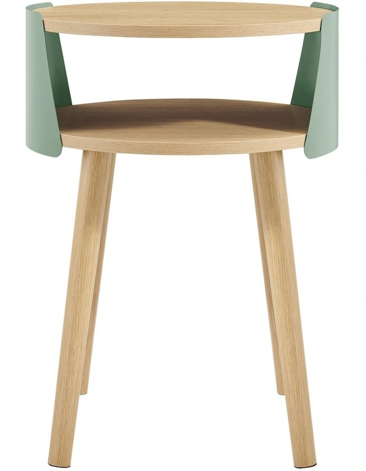 Sheena Side Table Bedside Shelf Round Teal image 3