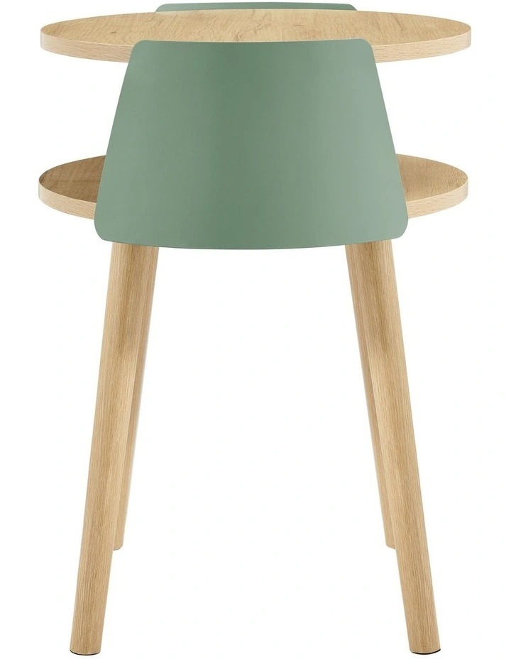 Sheena Side Table Bedside Shelf Round Teal image 4