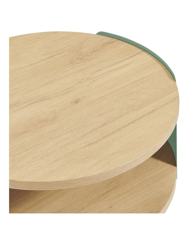 Sheena Side Table Bedside Shelf Round Teal image 6