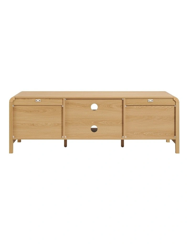 Roy TV Entertainment Unit Lowline 2 Doors Oak image 4