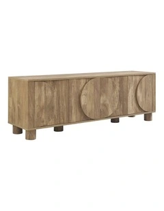 Tanya TV Entertainment Unit Cabinet 4 Doors Oak