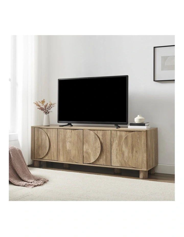 Tanya TV Entertainment Unit Cabinet 4 Doors Oak image 3