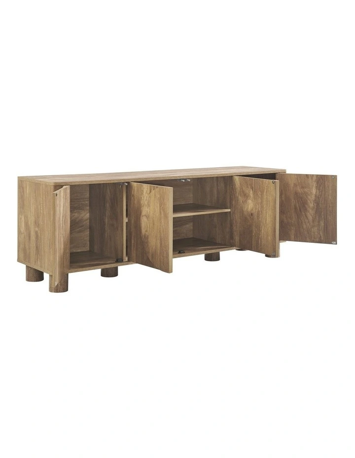 Tanya TV Entertainment Unit Cabinet 4 Doors Oak image 5