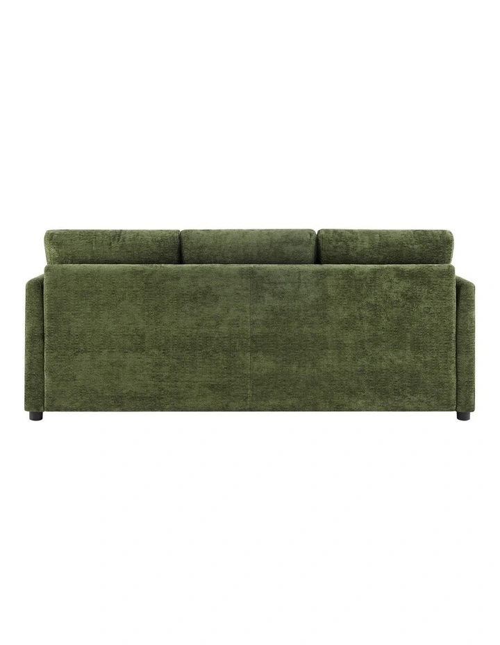 Brighton Sofa Couch Lounge 3 Seater Olive Fabric image 4