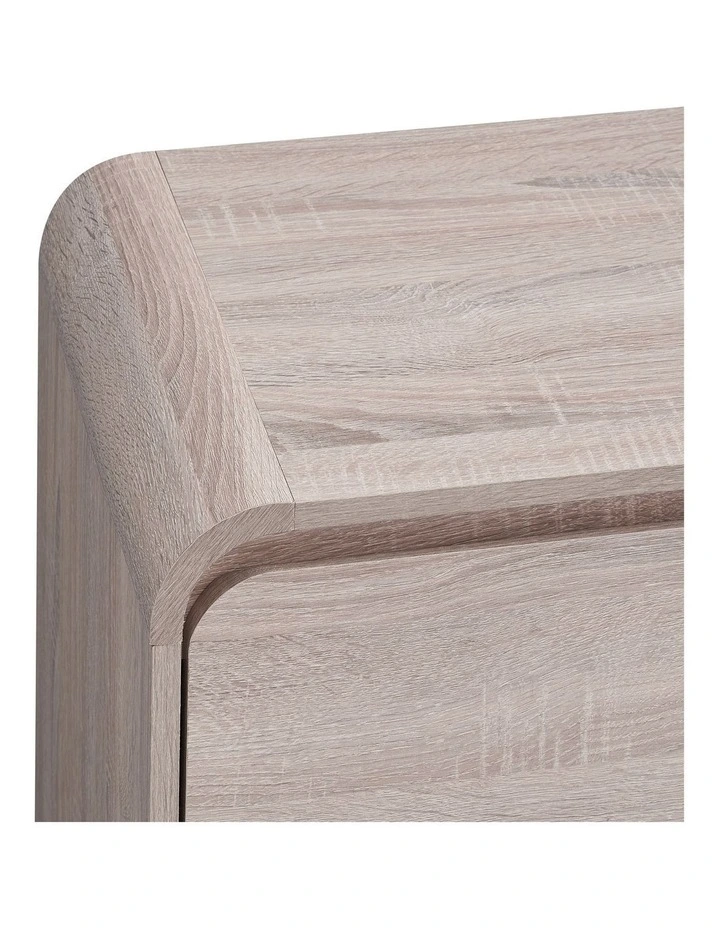 Natalya Bedside Unit Nightstand Side Table 1 Drawer Oak image 5