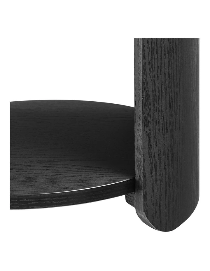 Brett Side Table Bedside Round Black image 6