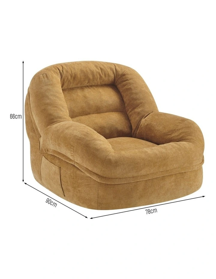 Mira Compressed Chair Lounge Seat Mustard image 7