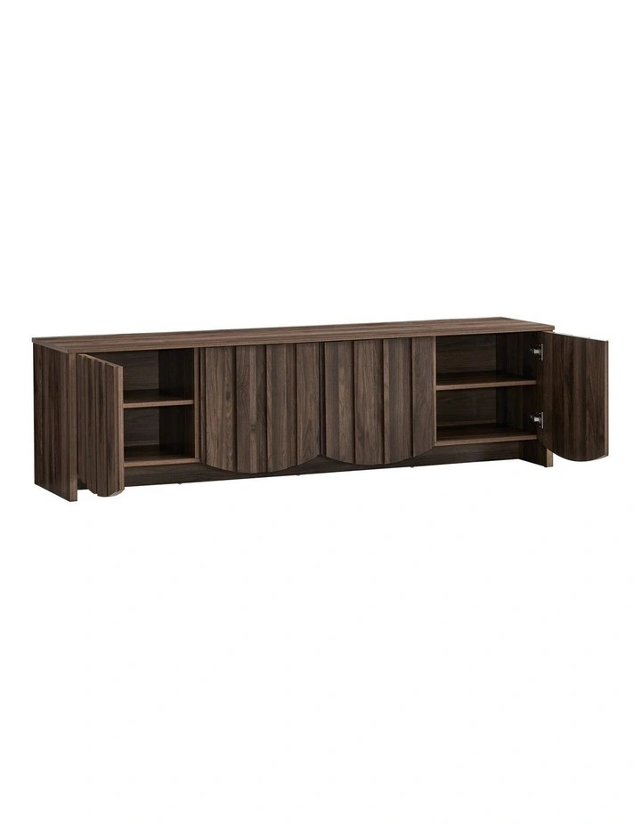 Eden TV Entertainment Unit 180W 4 Doors Walnut image 5