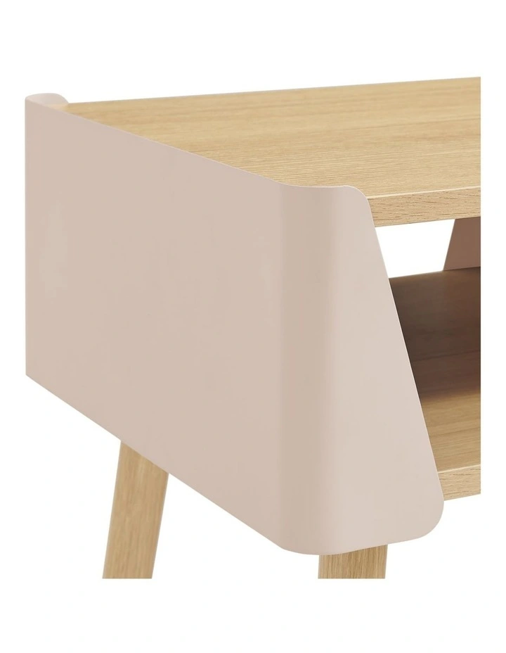 Sheena Side Table Bedside Shelf Square Cream image 5