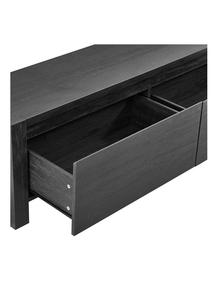 Marla Entertainment TV Unit 2 Drawers Black image 5