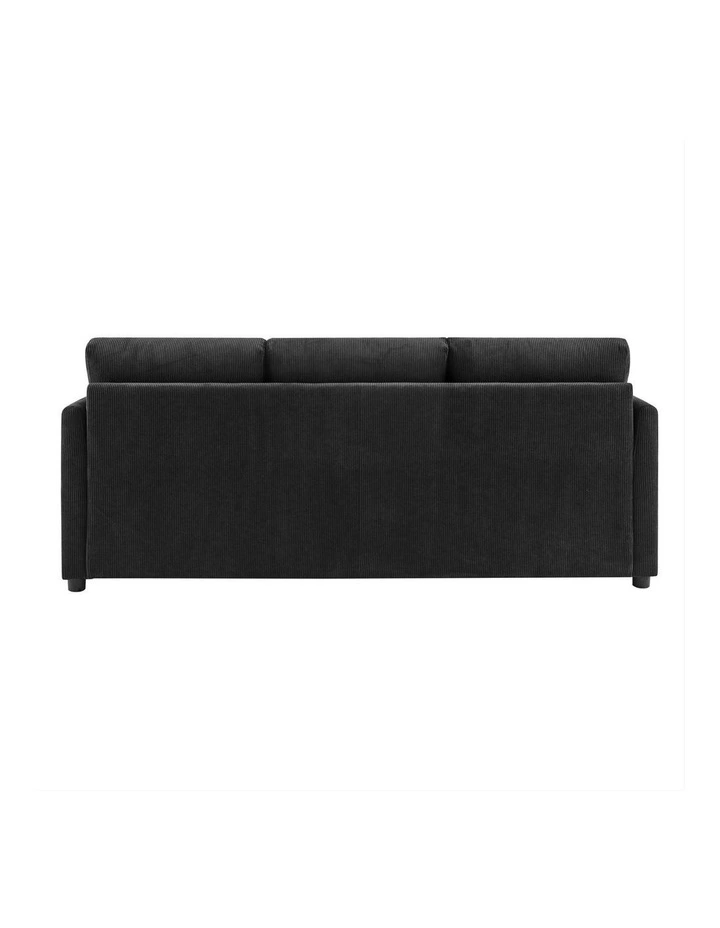 Brighton Sofa Couch Lounge 3 Seater Charcoal Fabric image 4