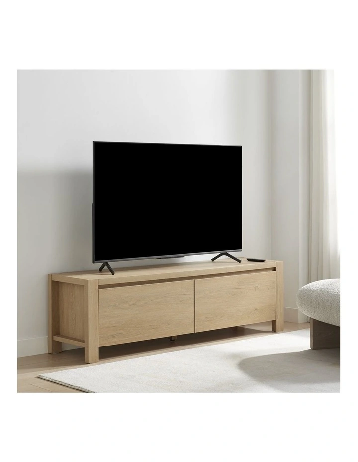 Marla Entertainment TV Unit 2 Drawers Oak image 3