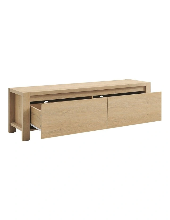 Marla Entertainment TV Unit 2 Drawers Oak image 5