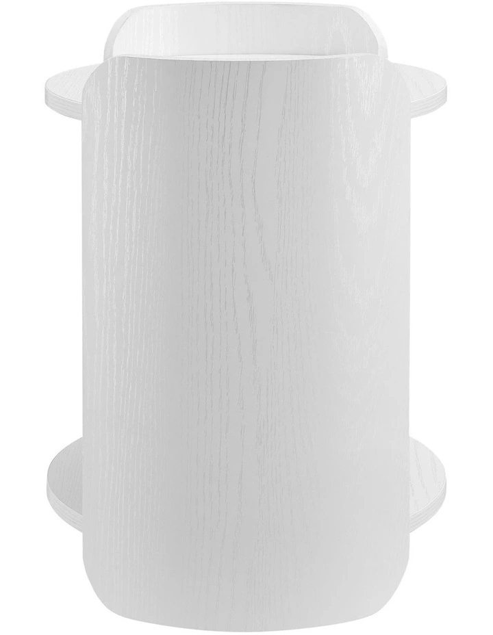 Brett Side Table Bedside Round White image 4