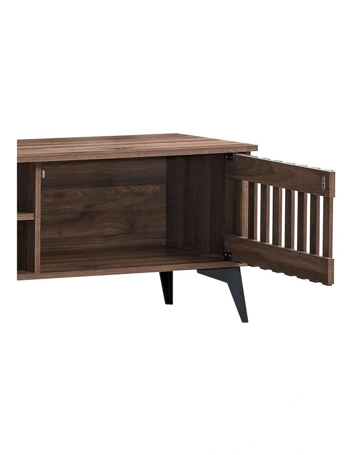 Kane Entertainment Unit TV Cabinet TV Stand 180cm 2 Doors Walnut image 5