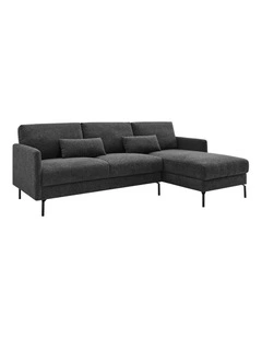 Dixon Sofa Couch Lounge 3 Seater RH Chaise Ash