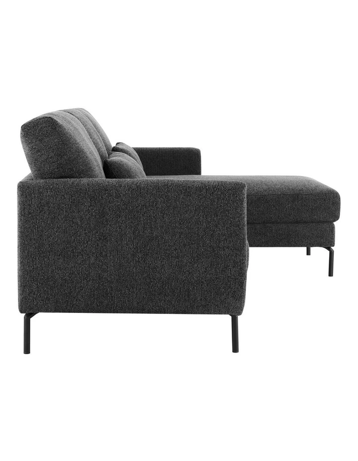 Dixon Sofa Couch Lounge 3 Seater RH Chaise Ash image 3