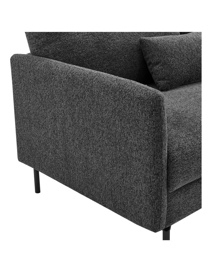 Dixon Sofa Couch Lounge 3 Seater RH Chaise Ash image 5