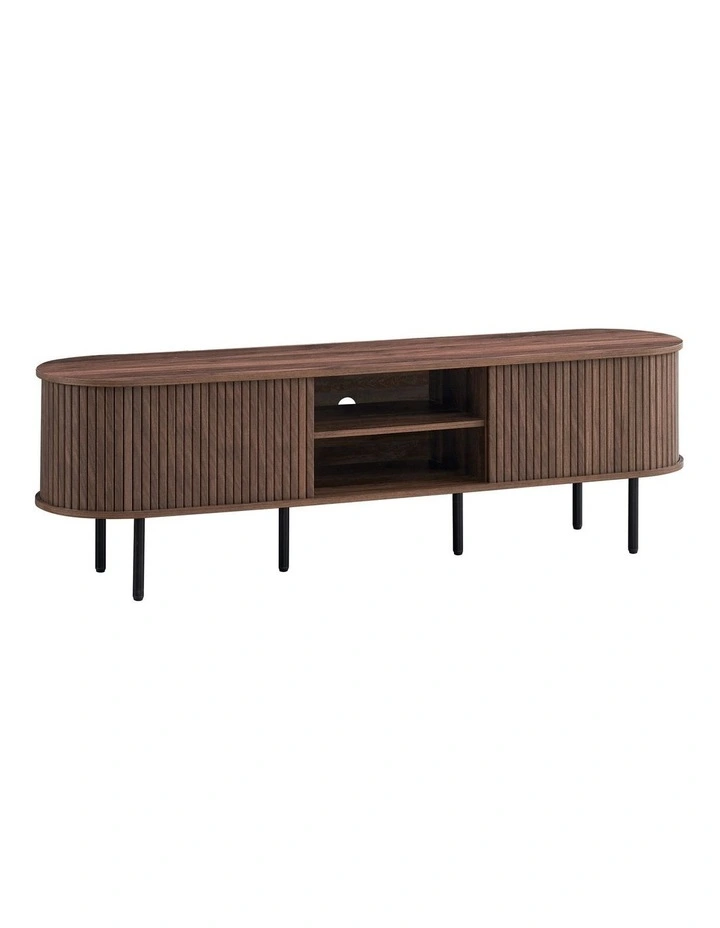 Shane TV Entertainment Unit 170cm 2 Doors Walnut image 1