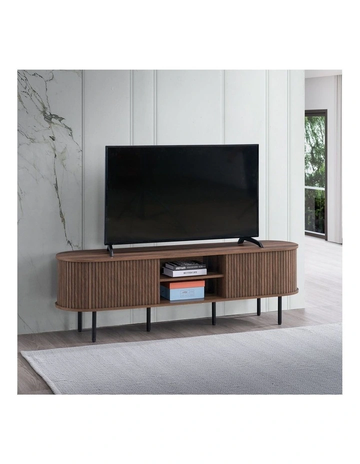 Shane TV Entertainment Unit 170cm 2 Doors Walnut image 3