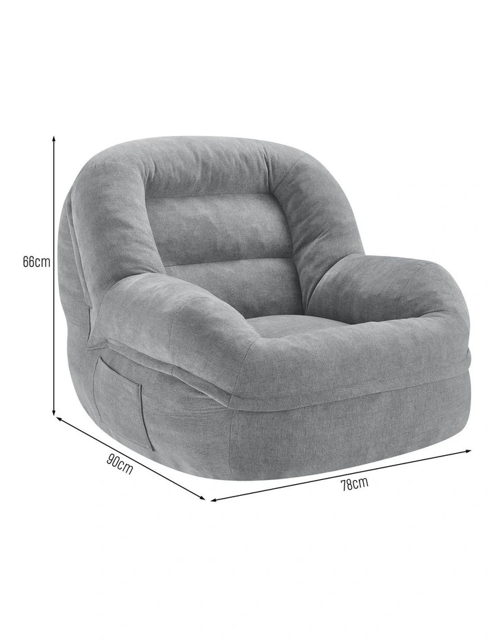 Mira Compressed Chair Lounge Seat Grey image 7