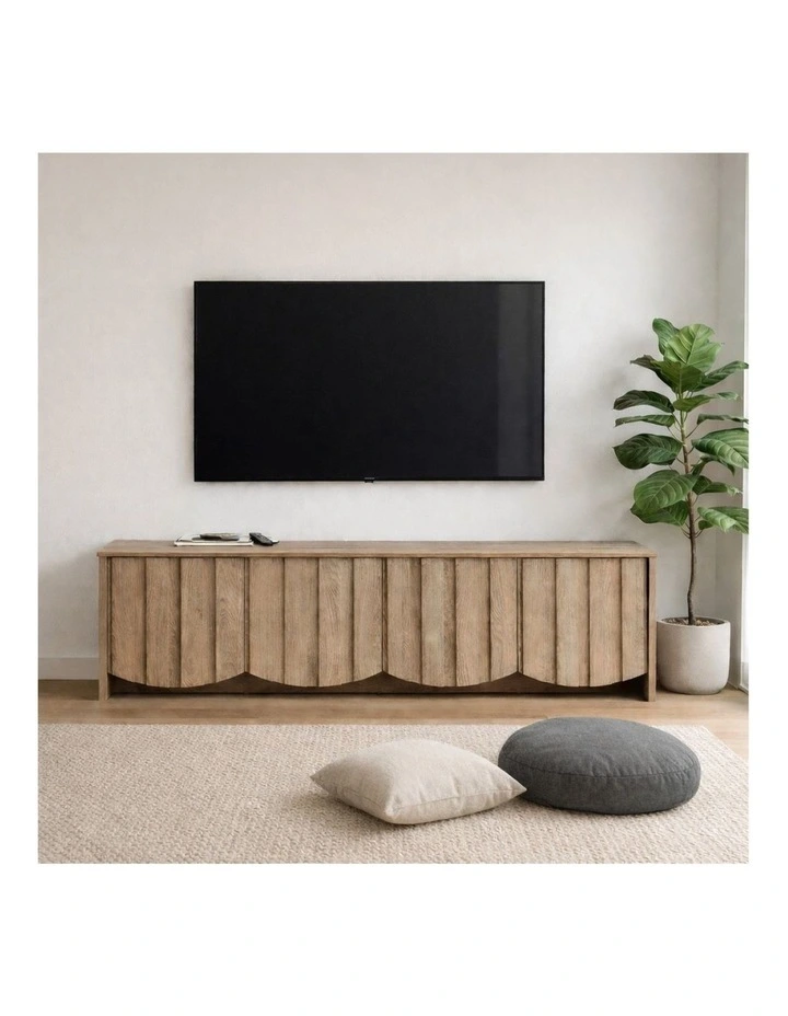 Eden TV Entertainment Unit 180W 4 Doors Oak image 3