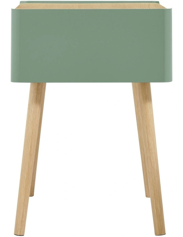 Sheena Side Table Bedside Shelf Square Teal image 4