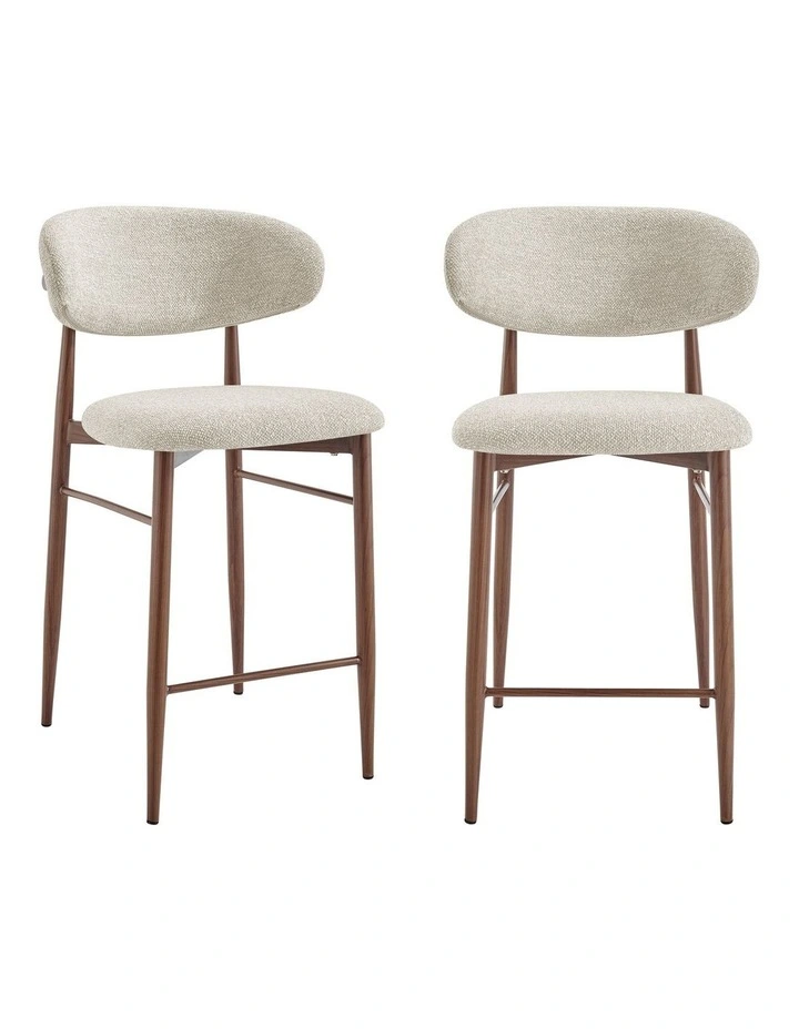 Ormond High Stools Pair (Set of 2) Nude image 1