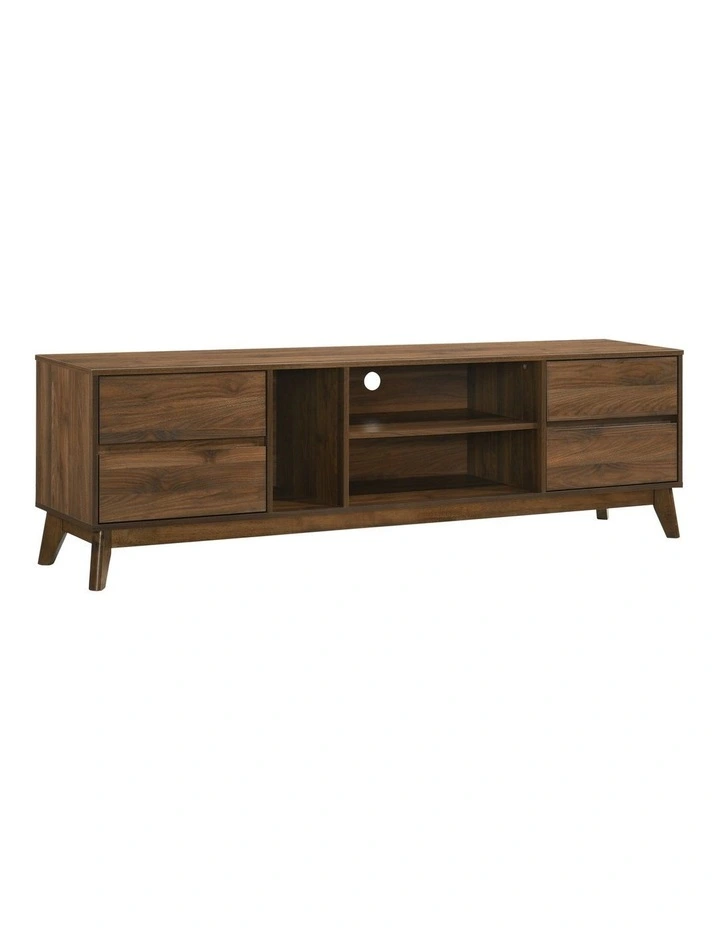 Ariah TV Entertainment Unit 180W 4 Drawers Walnut image 1