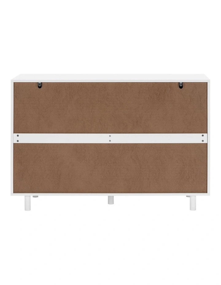 Quincy Tallboy Dresser Chest 6 Drawers White image 4