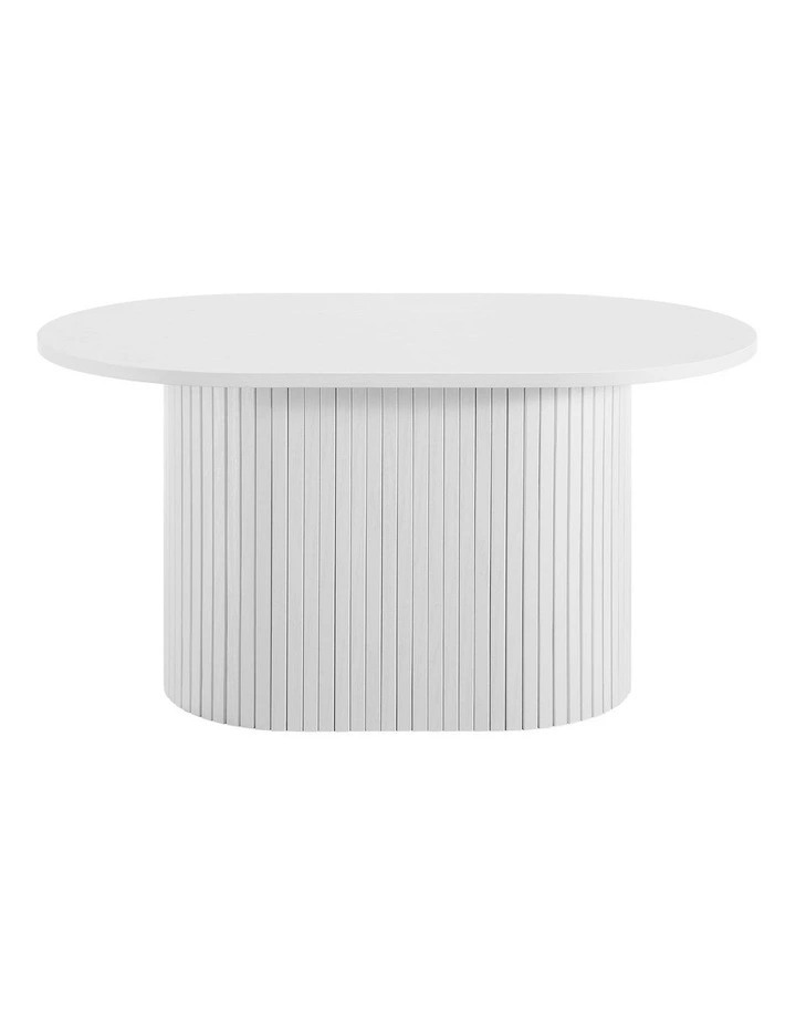 Kayla Coffee Table Oval 80cm White image 3