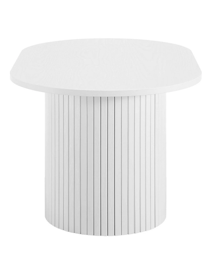 Kayla Coffee Table Oval 80cm White image 4